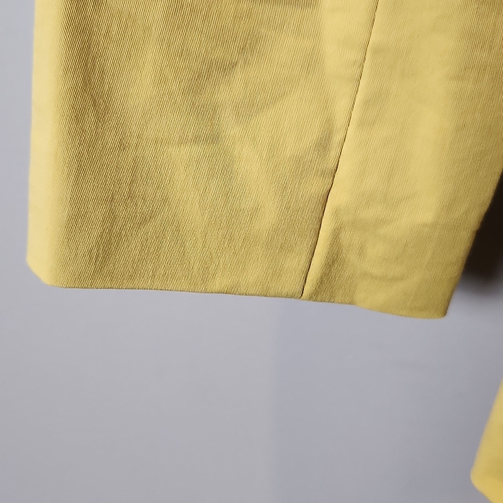 Sandro Studio Yellow Button-Up Raincoat‎ Size Large - Picture 9 of 14
